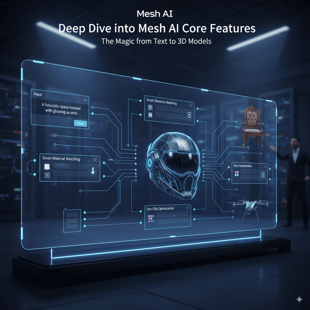 Deep Dive into Meshivo 3D Core Features: The Magic from Text to 3D Models