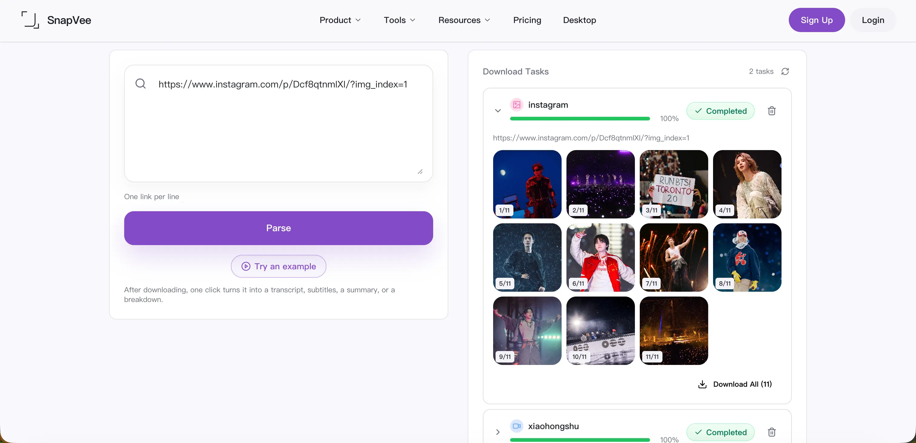 SnapVee download workbench