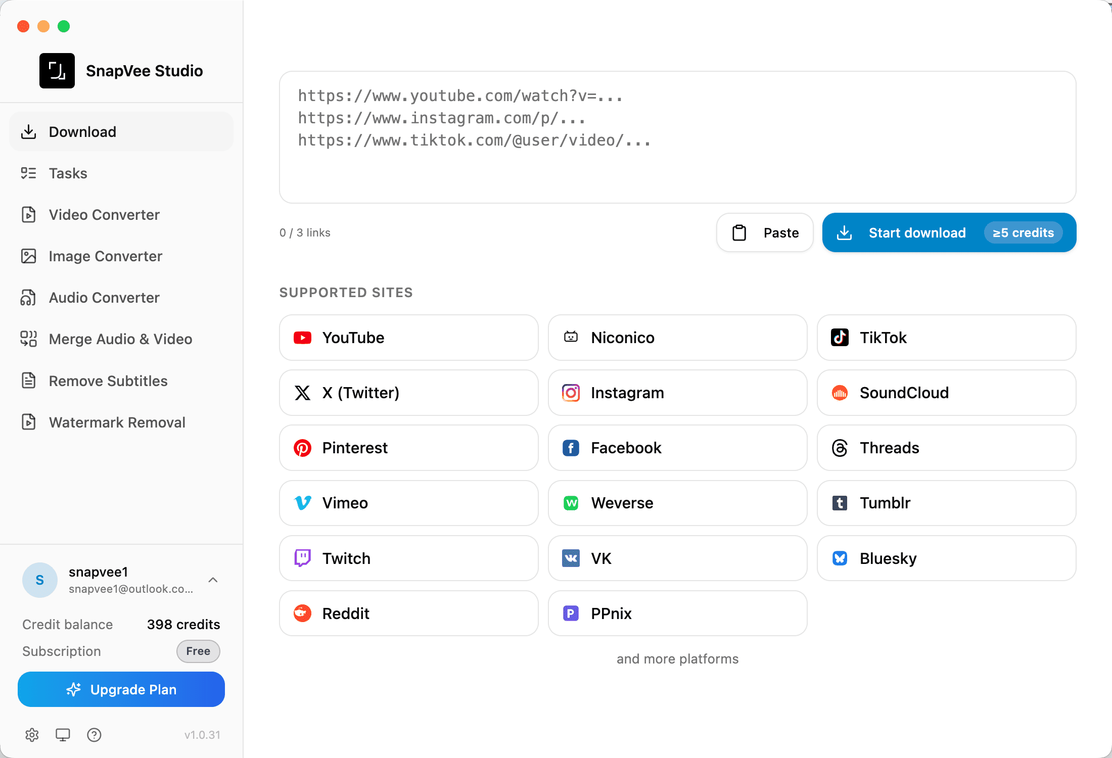 SnapVee desktop tools